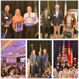 Collage of photos taken during the 4th Annual Veteran of the Year Luncheon