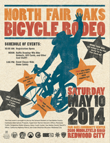 North Fair Oaks Bicycle Rodeo poster